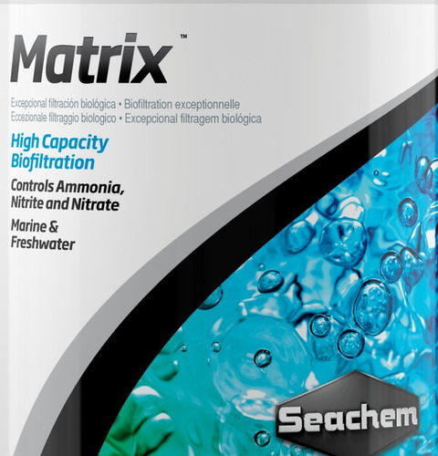 Matrix Seachem X Litro Bio Filtro Acuario Bacterias 1 Litro