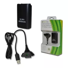 Kit Carga Y Juega Control Xbox 360 Batería 8000 Mah