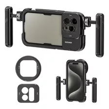 Neewer Jaula + Grip + Filtro Adaptador P/ Phone 15 Pro Max