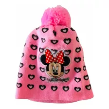 Gorro De Lana Minnie Mouse Para Niñitas De 3 A 10 Años