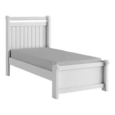 Cama Solteiro Zara Branco - Bianchi