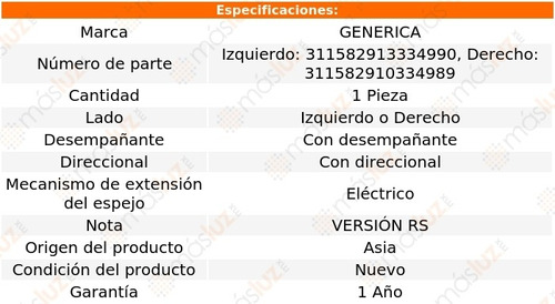 Espejo Izq O Der Elect C/desemp C/direcc Renault Clio 15/17 Foto 2