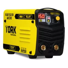 Maquina De Solda Inversora Kab150a Micro Mma Tig Bivolt Super Tork Cor Amarelo Frequência 50/60hz