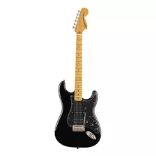 Guitarra Elétrica Squier By Fender Classic Vibe '70s Stratocaster Hss De Choupo Black Brilhante Com Diapasão De Bordo