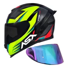 Capacete Axxis Asx Eagle Racing Attacker + Viseira