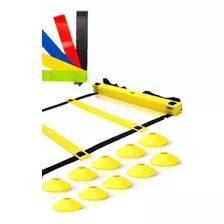 Kit Deportivo Para Entrenamiento 5 Bandas,escalera Y Lenteja