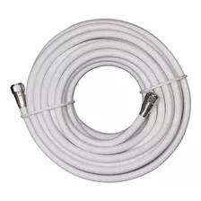 Cable Rg6 15 Metros Color Blanco.