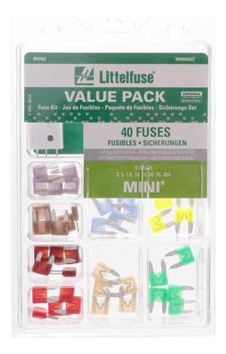 Littelfuse Value Pack 40x Mini Fusibles Atm Kit Diagnstico Foto 9