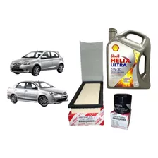 Kit Filtros Toyota Etios Original 2016-2024 + Aceite 5w30