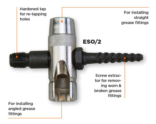 Large Easy Out Grease Fitting Tool | Hardened Tap | Scr... Foto 2
