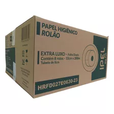 Papel Higiênico Rolão Folha Dupla Big Tube 8x200m Ipel