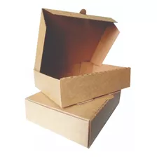 100 Cajas De Cartón 22x16.5x5.5 Cm Para Envíos O Alimentos