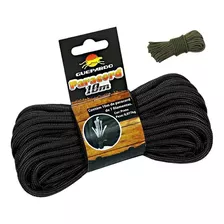 Corda Paracord 10m 7 Filamentos Até 250kg Preto Guepardo