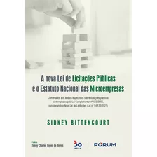 Livro A Nova Lei De Licitações Públicas E O Estatuto Naci...