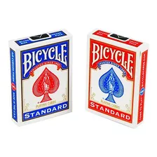 Par De Baralho Standard Bicycle ( Vermelho+preto Ou Azul)