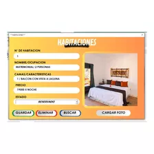 Sistema Excel Para Gestion De Hoteles,estadias,alojamientos