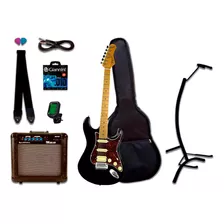 Guitarra Tagima Tg-540 Tg 540 Bk Kit Com Amp Completo