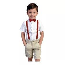 Roupa De Bebê Menino Social Pajem Batizado Casamento