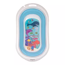 Babyone Bañera Plegable Celeste Estampada Peces