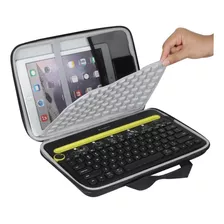 Estuche De Viaje Compatible Teclado Multidispositivo Bl...