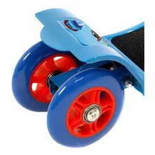 Patinete Patrulha Canina De Três Rodas De Metal Para Meninos Cor Azul