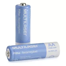 Multilaser Cb052 Pilhas Recarregáveis Aa 2500mah 4 Unidades