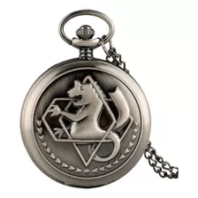 Relógio Fullmetal De Bolso Escuro Alchemist Edward Elric 