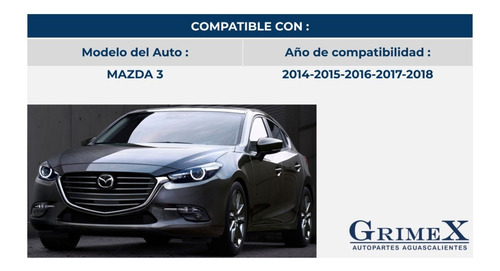 Espejo Mazda 3 2014-2015-16-2017-2018 Electrico C/direcc Ore Foto 3