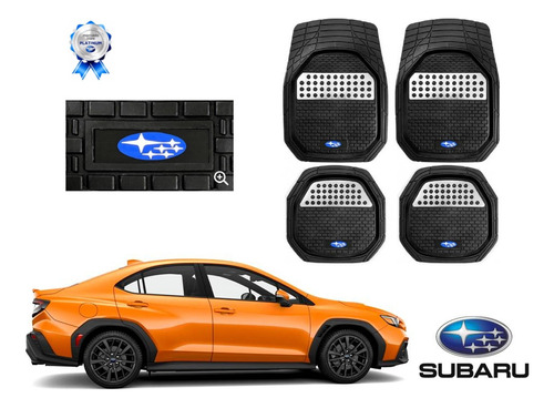 Tapetes 3d Logo Subaru + Cubre Volante Wrx 2022 A 2024 2025 Foto 2