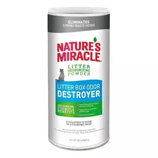 Nature Miracle Polvo Destructor Olor Caja Arena Gato X 20 Oz