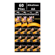 Pila Alcalina Duracell Aa X 60 Uds. Baterias Alcalinas