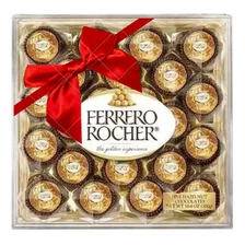 Regalo Chocolates Ferrero Rocher Moño Mensaje Personalizado