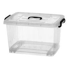 Caixa Container Organizadora Plástica Transparente 38,2 Lt