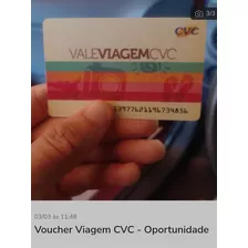 Voucher Viagem Cvc 