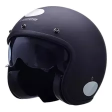 Capacete Lucca Sublime Blackout Com Viseira Interna + Bubble