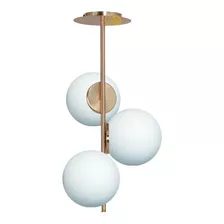 Lampara Colgante Moderna Barral 3 Luces Globo 50cm Led