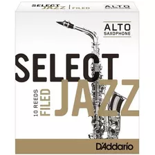 Palheta Sax Alto Rico Select Jazz Filed 2,0 Soft - Daddario