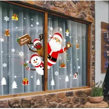 Vinil Decorativo Navidad Santa Pared Ventana