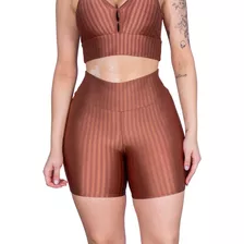 Roupa Para Academia Feminina Short Curto 3d Poliamida