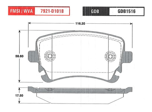 Balatas Trw Traseras Audi Rs6 1990 A 1990 Sin Sensor Foto 2