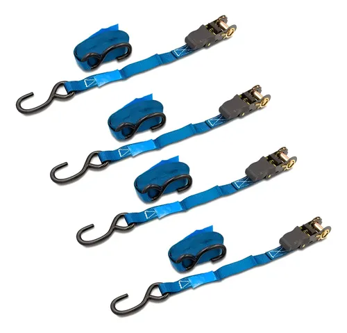 Cinta De Amarre Crique Bremen Auto Moto 25mm X 5m X 4u 7691 Azul