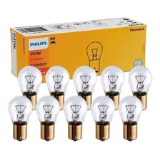 Lâmpada Comum 1 Polo 12v P21w Philips 12498 1141 Caixa Com 10 Unidades