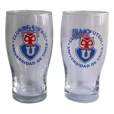 Par De Vasos Cerveceros Universidad De Chile