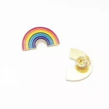 Broche Pin Arco-íris Gay Pride Lgbti+ 7 Faixas Cor Colorido