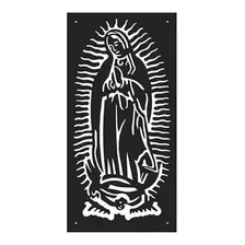 Virgencita De Guadalupe Metálica Grande Para Exterior 90x40