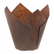 Royal Brown Tulip Style Baking Cups Medium Case De 2000