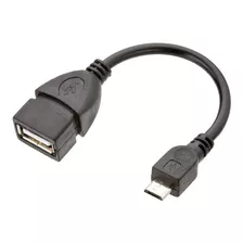 Cabo Adaptador Micro Usb V8 Para Usb Fêmea Otg