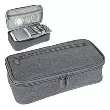 Cartuchera Mesa Ms-f047-1 Estuche Organizador Color Gris