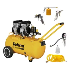 Compressor Ar Tekna Silenc 9,1 Pc Cpsh9050 S/ Óleo 50l + Kit
