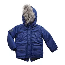 Campera Abrigo Escolar Parka Talle 4 Corderito Interior 